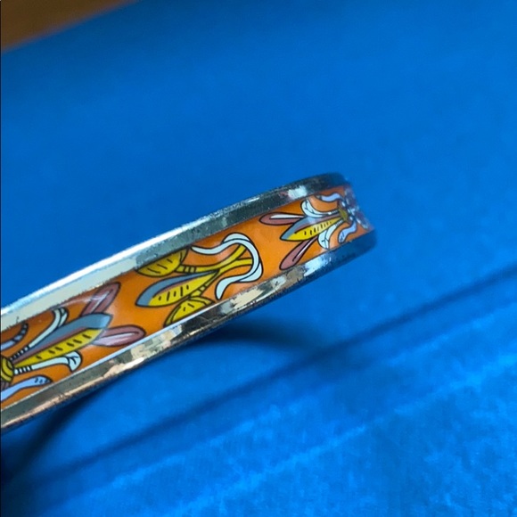 Hermès thin enamel bracelet